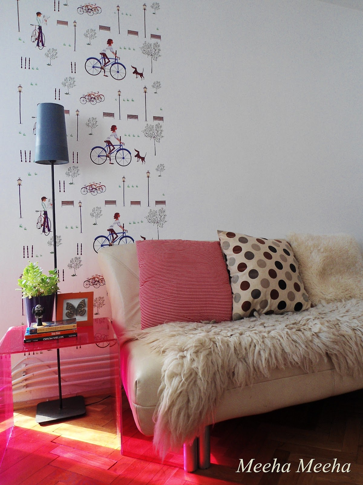 Meeha Meeha How to make a faux wallpaper