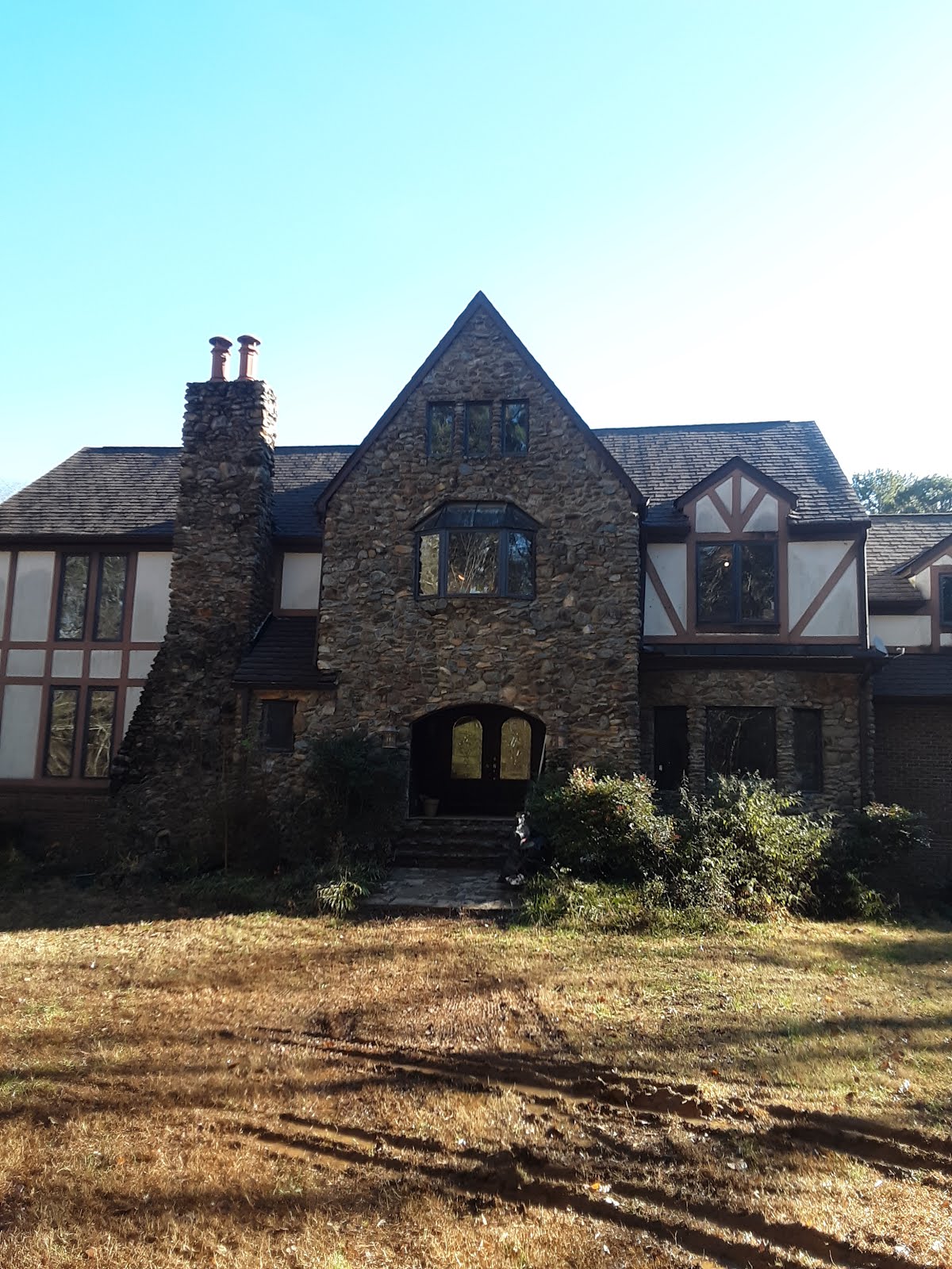 chimney and front of house