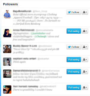 Cara menghapus Followers Twitter