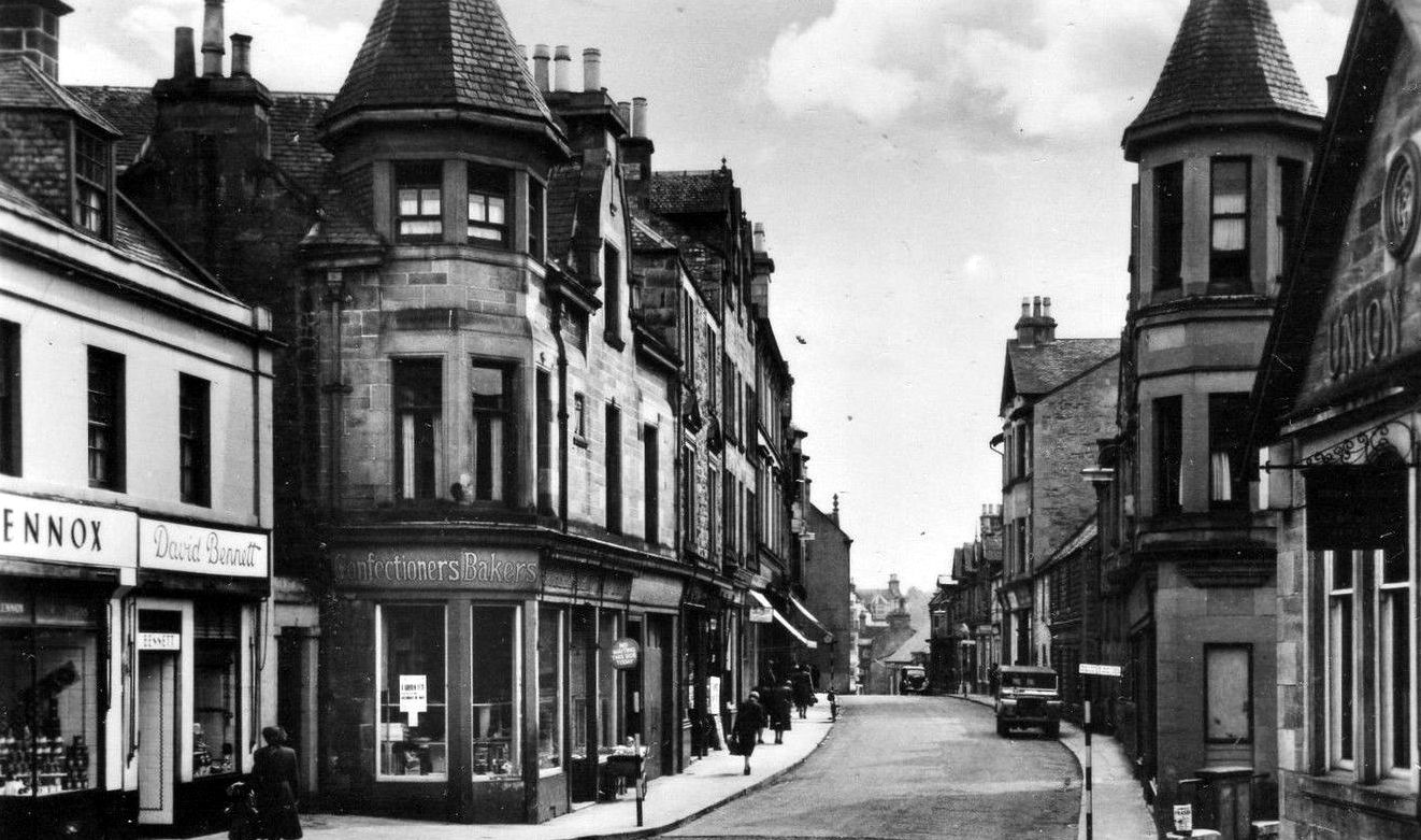 Tour Scotland Photographs Old Photographs High Street Dunblane Scotland