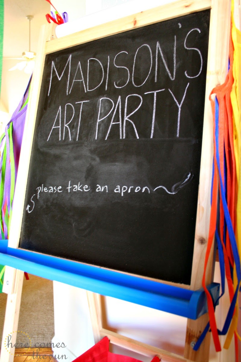 How to Host an Art Birthday Party Here Comes The Sun