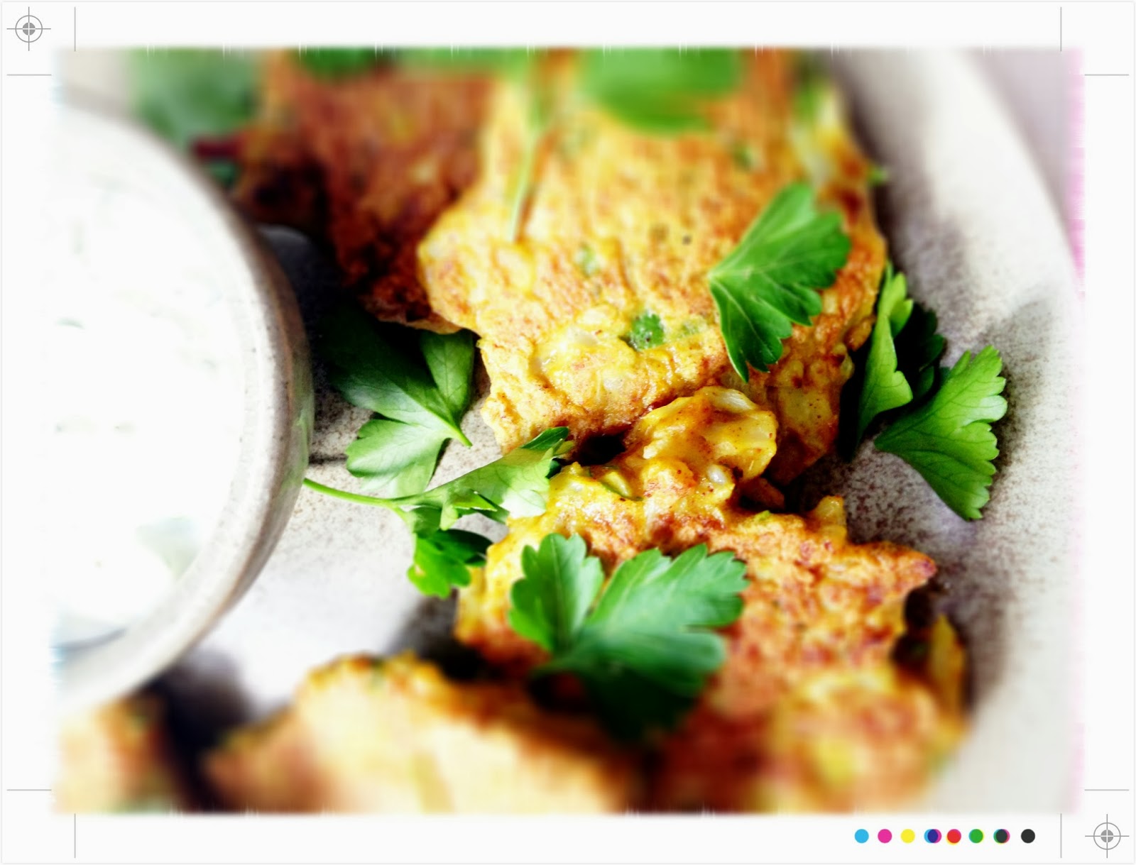 Toast Cauliflower & Cumin Fritters with Lime Yogurt from Ottolenghi