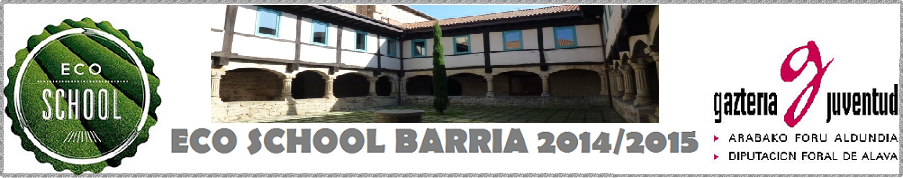 ECO SCHOOL BARRIA 2014/2015