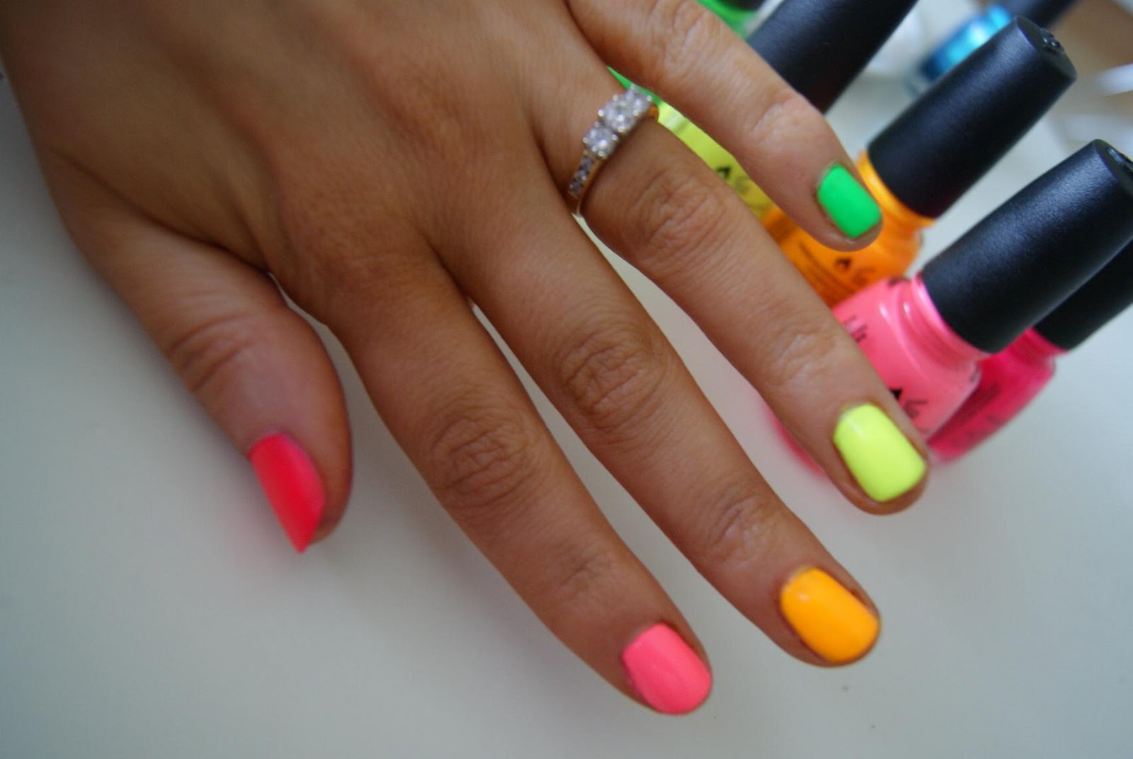 5. Neon Summer Nail Designs for a Pop of Color - wide 11