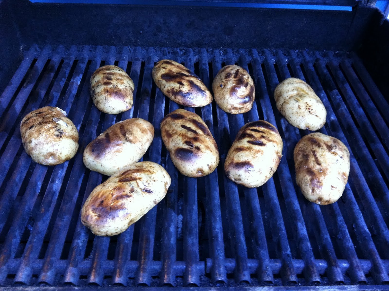 David Doesn't Bake Roast Potatoes with Garlic Scapes