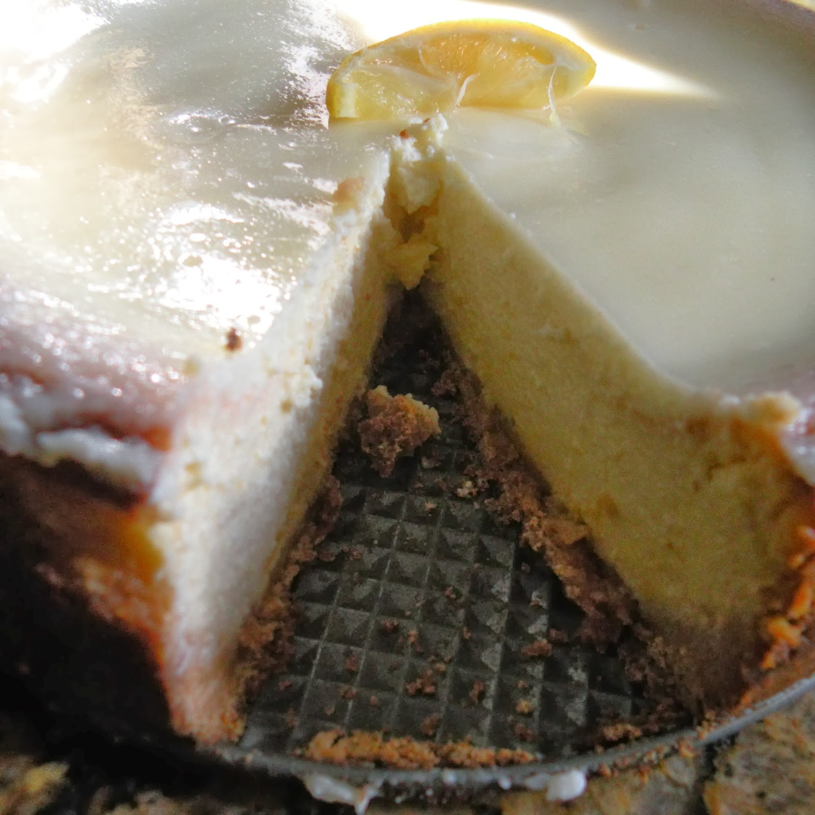 Winged Musings Lemon and Ricotta Cream Cheese Cake