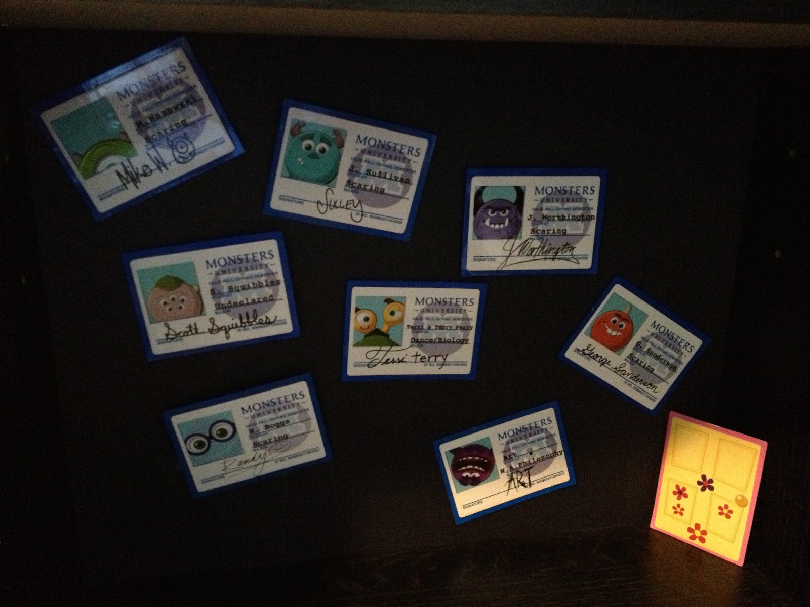 Monsters University Id Card Template