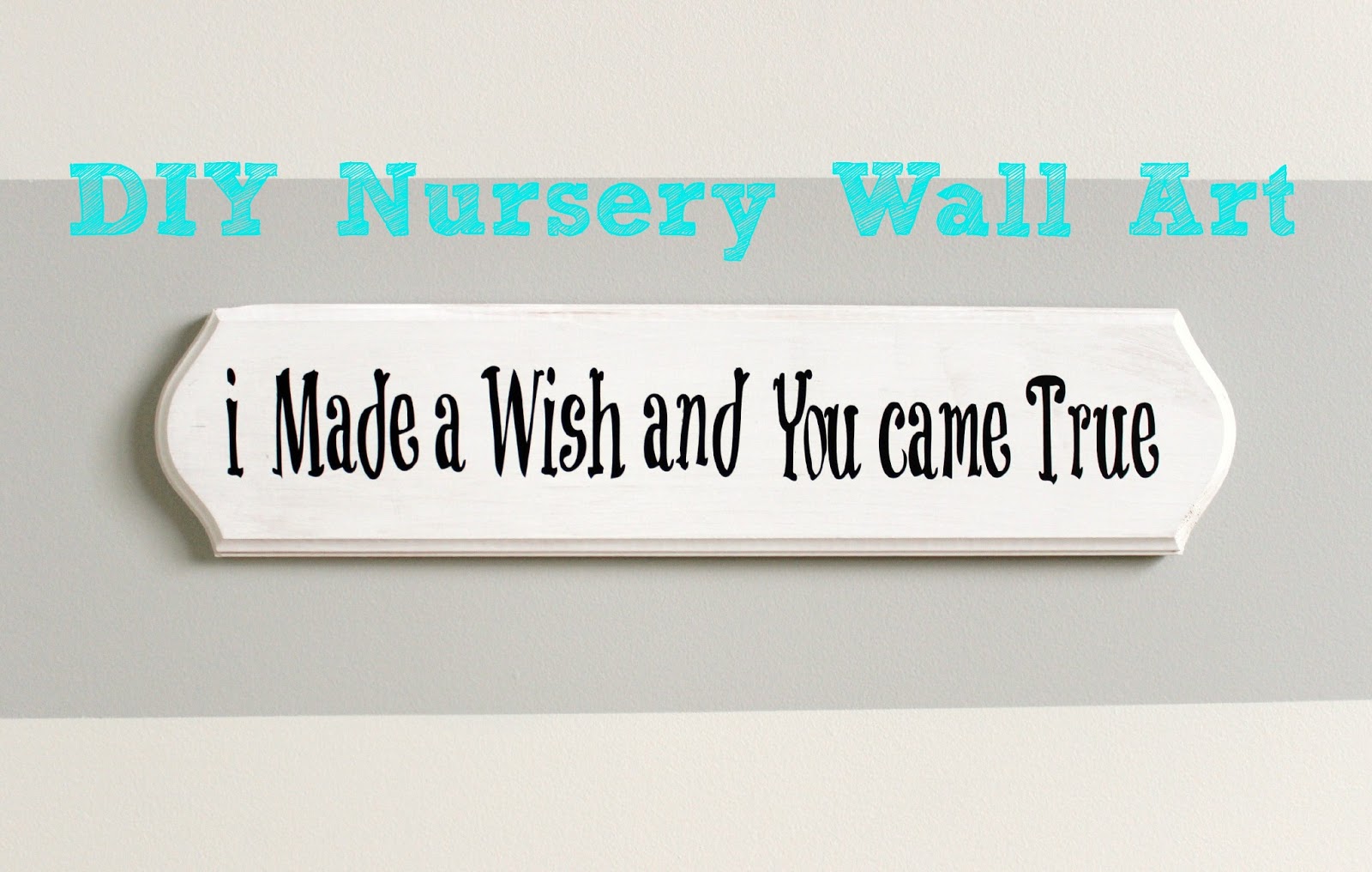 Delightfully Noted: DIY Nursery Wall Art (Vinyl Sign)