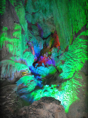 Beautiful Lighting Play at Crown Cave Guilin China