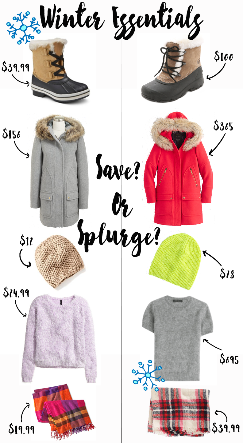 Cold Weather Essentials: Save or Splurge? - Tay Meets World