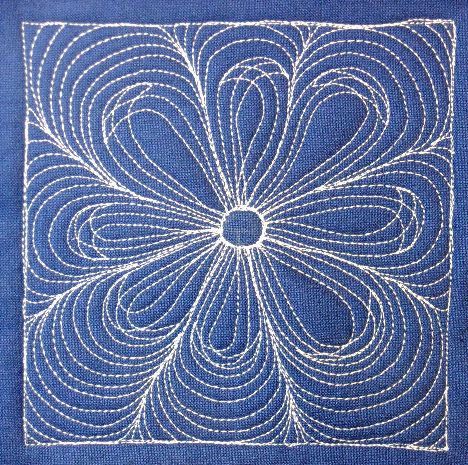 The Free Motion Quilting Project Day 352 Woven Flower