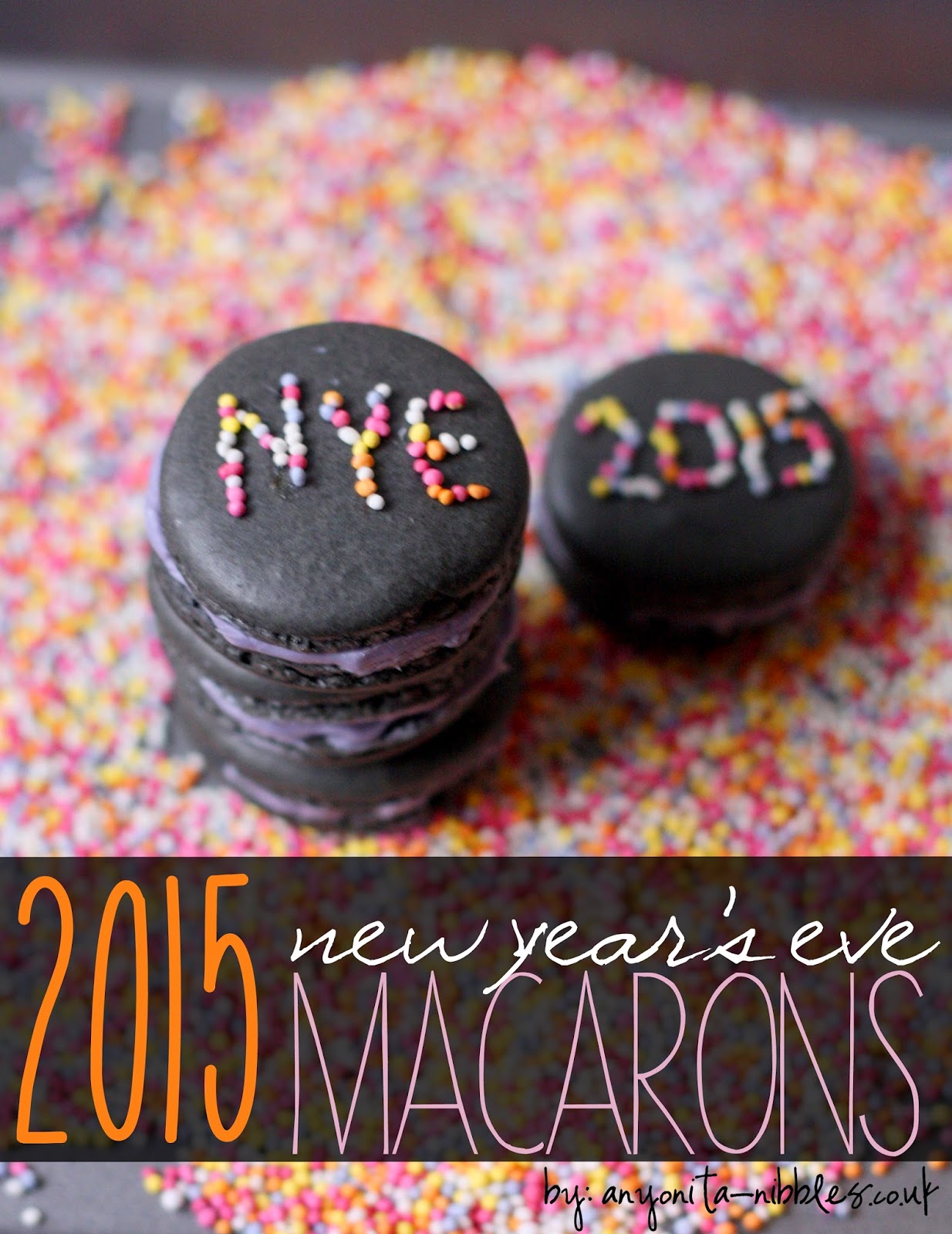 2015 New Year's Eve Macarons from Anyonita-nibbles.co.uk