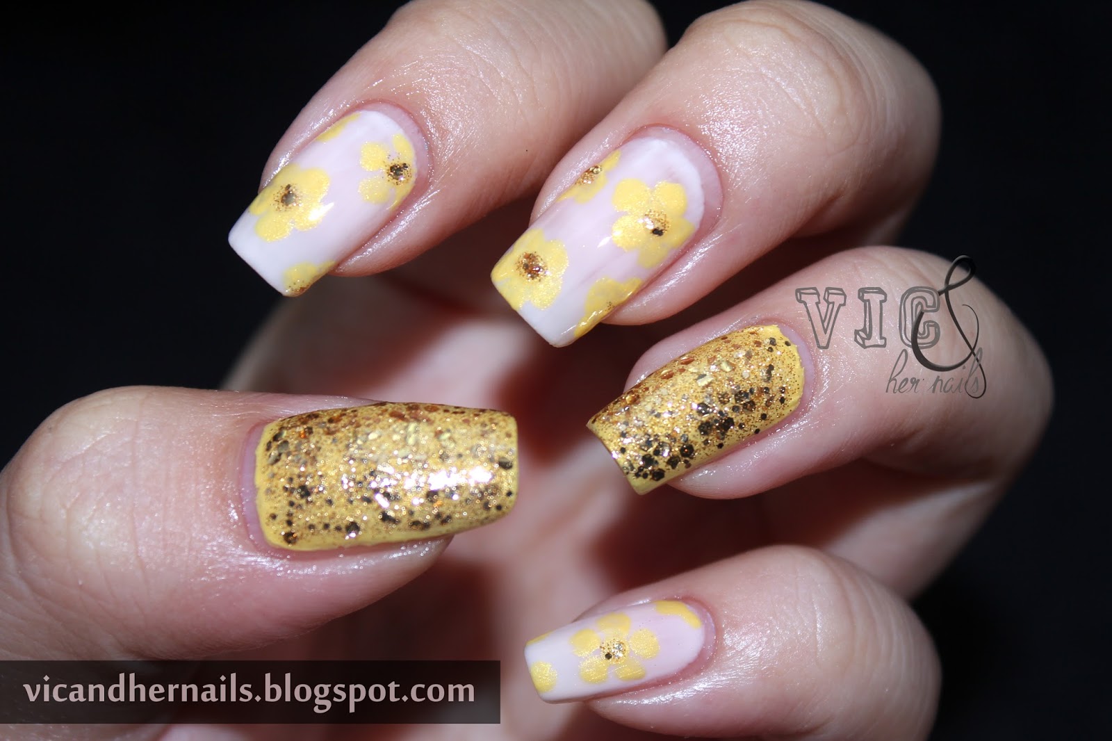 Vic and Her Nails 31 Day Challenge 2013 Day 3 Yellow Nails