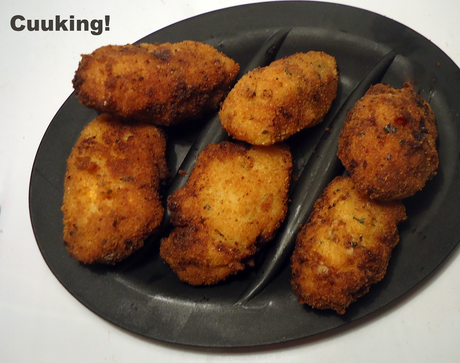 Croquetas de pollo y verdura asadas Cuuking! Recetas de cocina