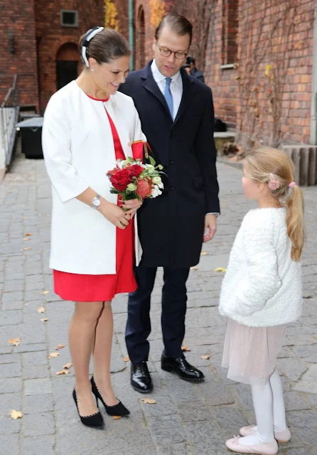Crown Princess Victoria and Prince Daniel of Sweden attended a lunch held at the City Hall for Tunisian President Beji Caid Essebsi and wife Saida Caid Essebsi