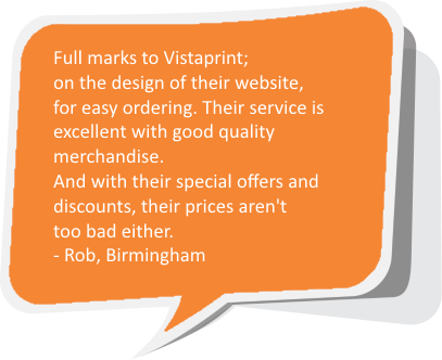 Vistaprint UK review - Rob from Birmingham
