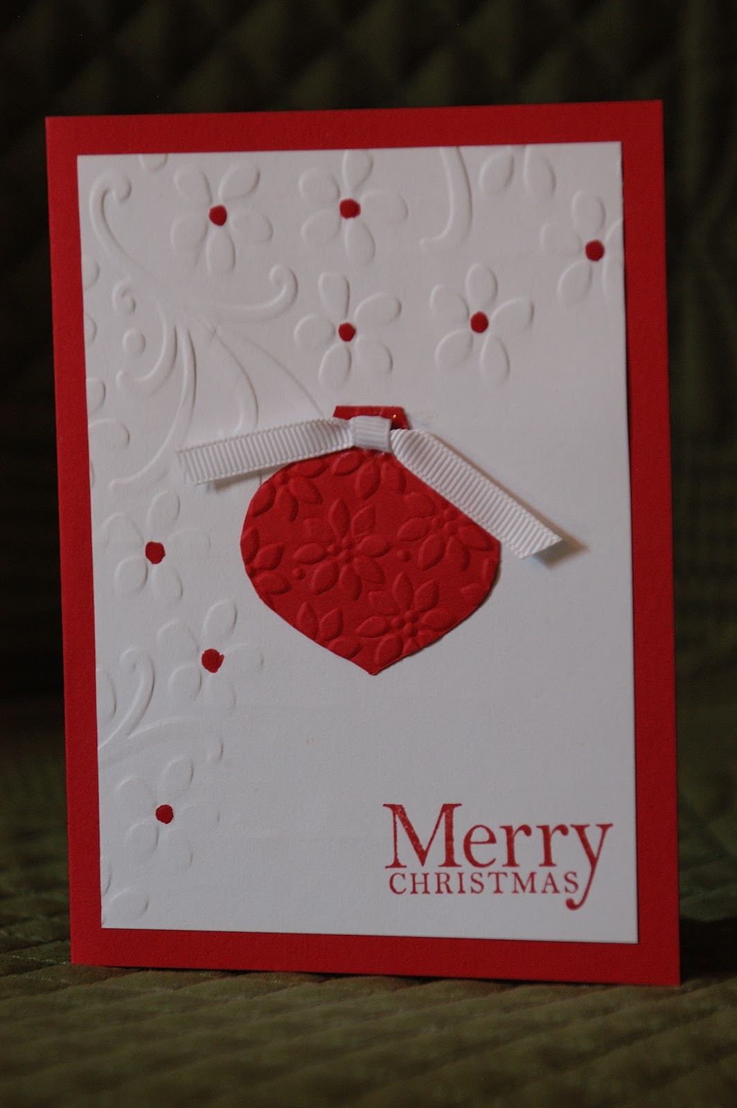 Embossed Christmas Card Ideas
