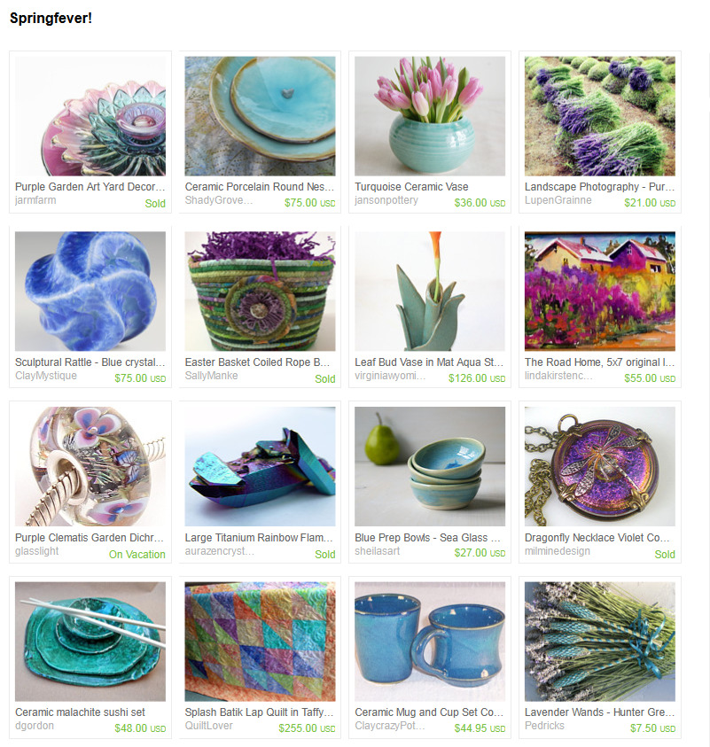 Springfever! by Catherine Smith on Etsy Claycrazy Pottery