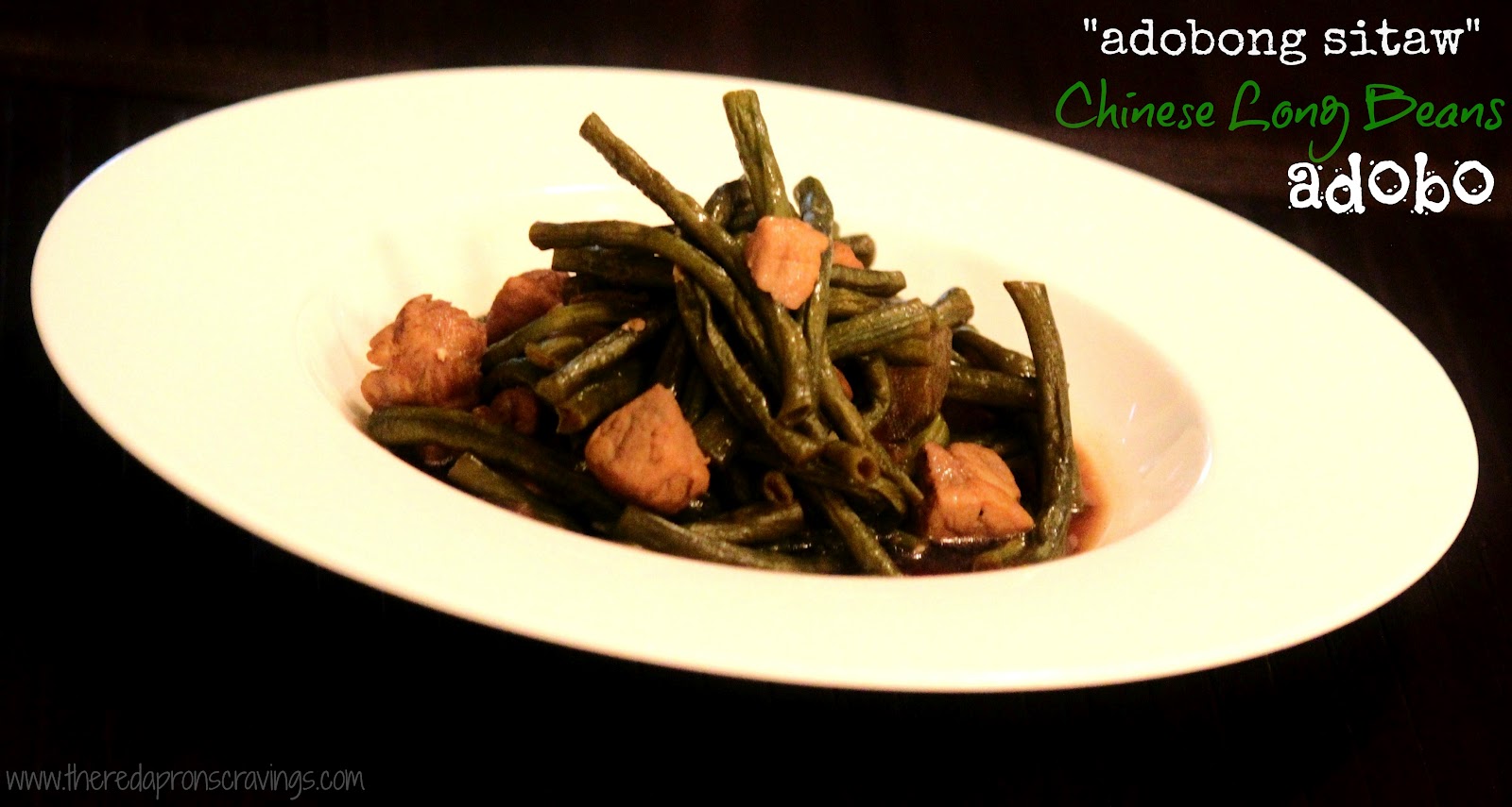 The Red Apron Adobong Sitaw (Chinese Long Beans Adobo)