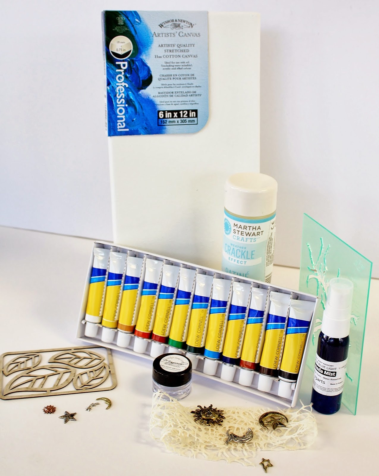 Scrap Escape Flying Unicorns Mar MixedArt Kit Ocean Side Canvas