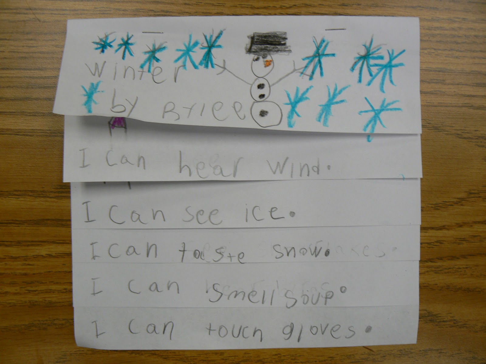 Mrs. T's First Grade Class: Winter Five Senses