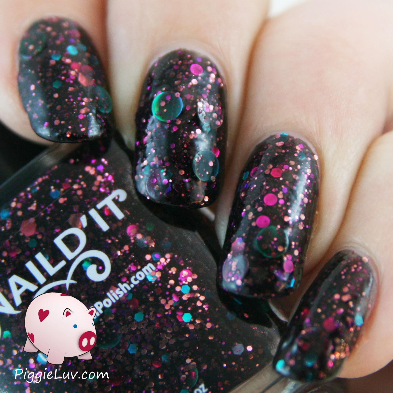 PiggieLuv Naild'it Unique Nail Polish swatches & review