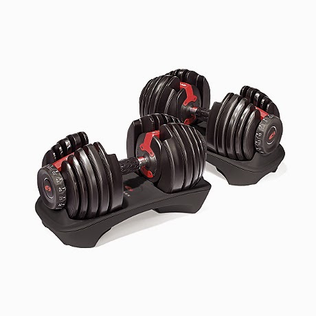 My top 10 Favorite Workout Items!  www.HealthyFitFocused.com, Julie Little, workout from home, select tech weights