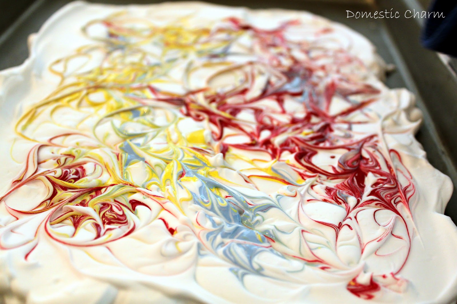 Domestic Charm Shaving Cream Art