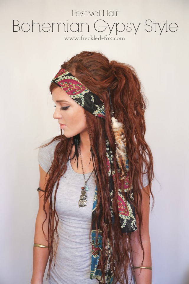 The Freckled Fox: Festival Hair Week: Bohemian Gypsy Style
