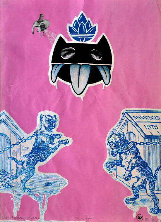 Trilingual Deity (Триезично божество), 2012. Acrylic on paper, 100x70 cm