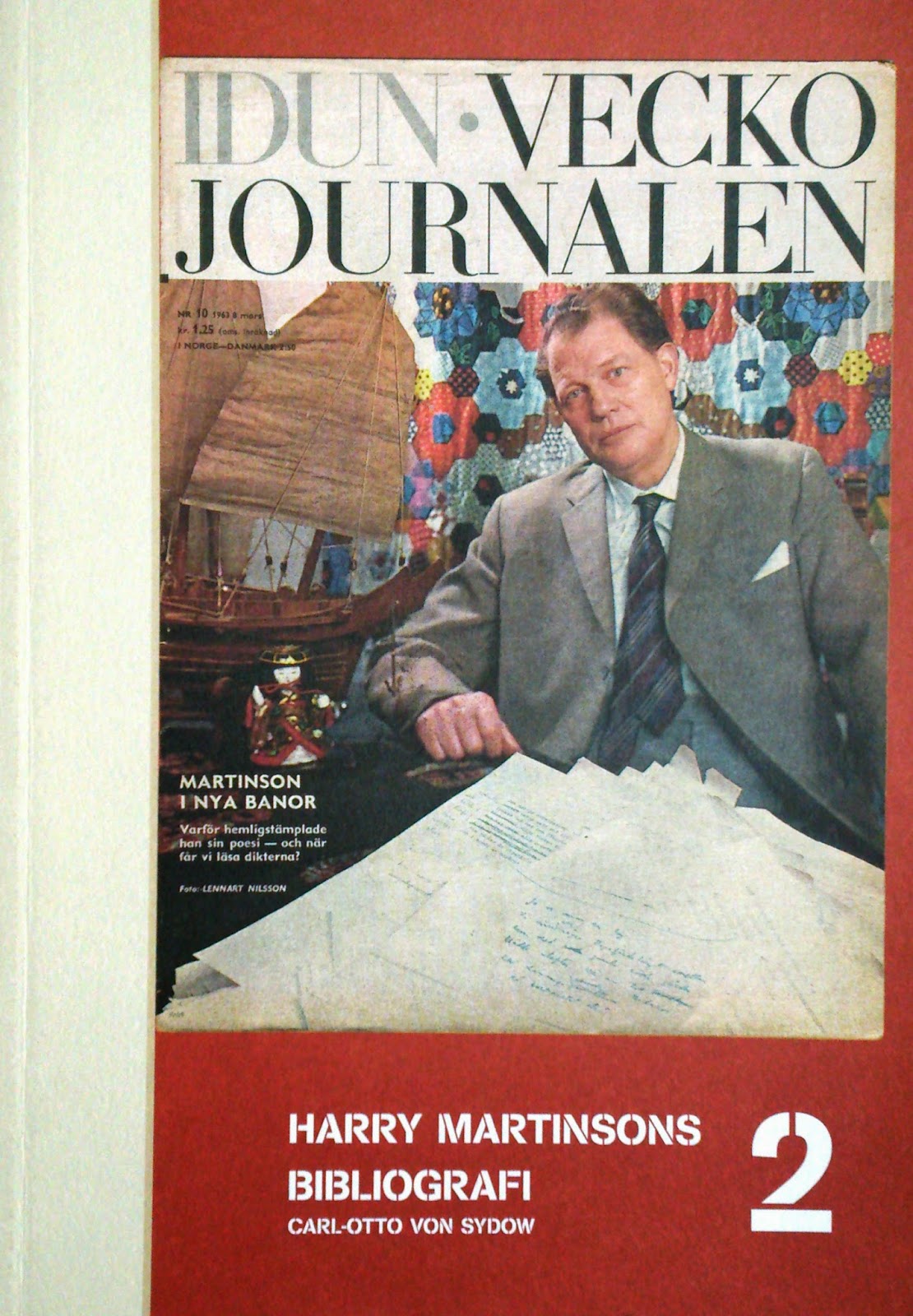 Harry Martinson i tiden HARRY MARTINSONS BIBLIOGRAFI 2 har nu kommit