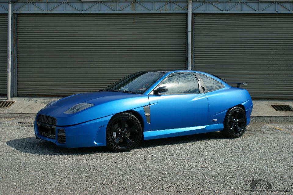 Blue Fiat Coupe