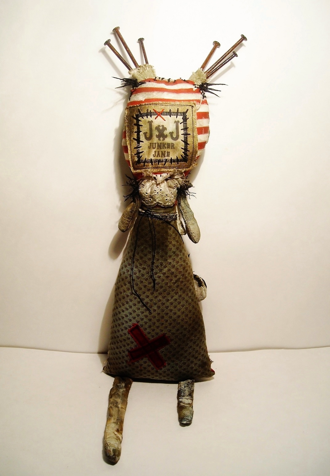 Junker Jane Art Dolls and Soft Sculptures Mixed Media Art Doll Voodoo