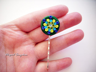polymer clay, hairpin