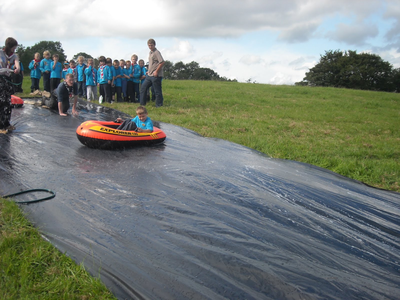 All Saints Beavers Clayton le Moors Beaver Challenge Day Water Slide