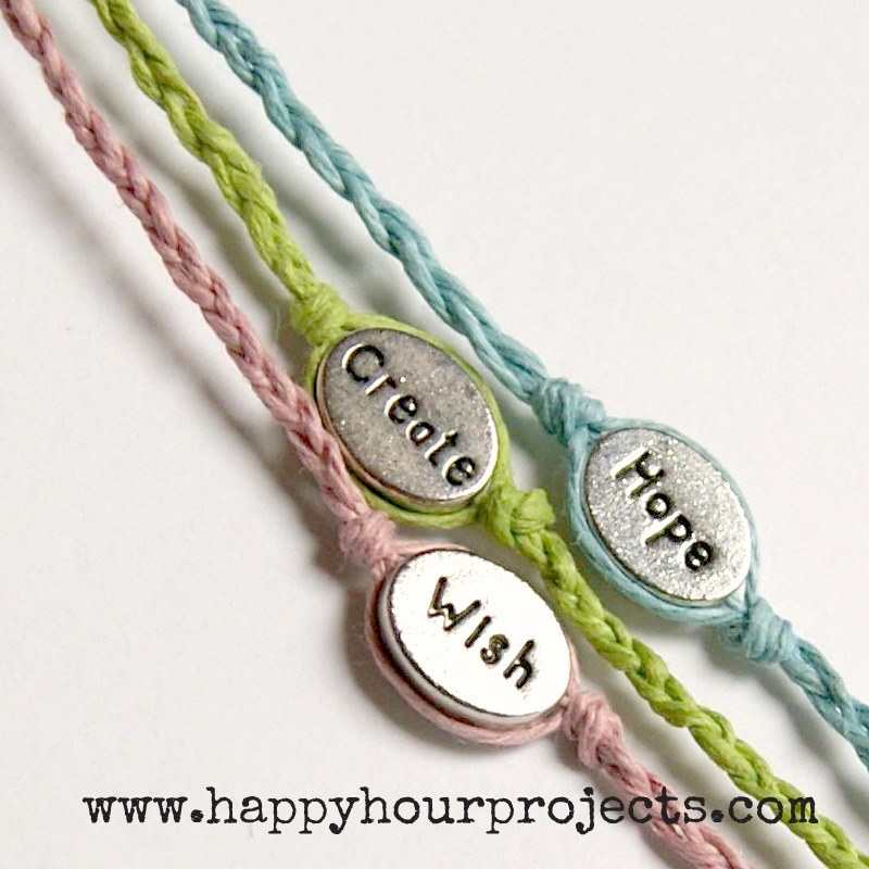 How to Make Wish Bracelets - Video Tutorial - Happy Hour Projects