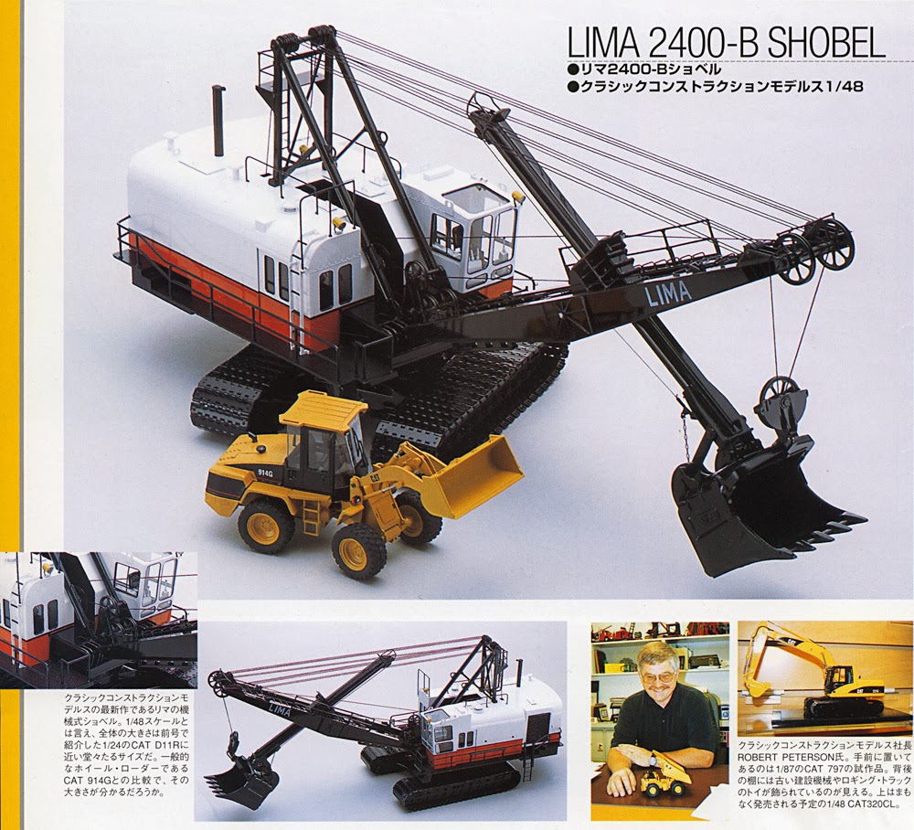 Memorable Model Lima 2400B Front Shovel Classic Construction Models
