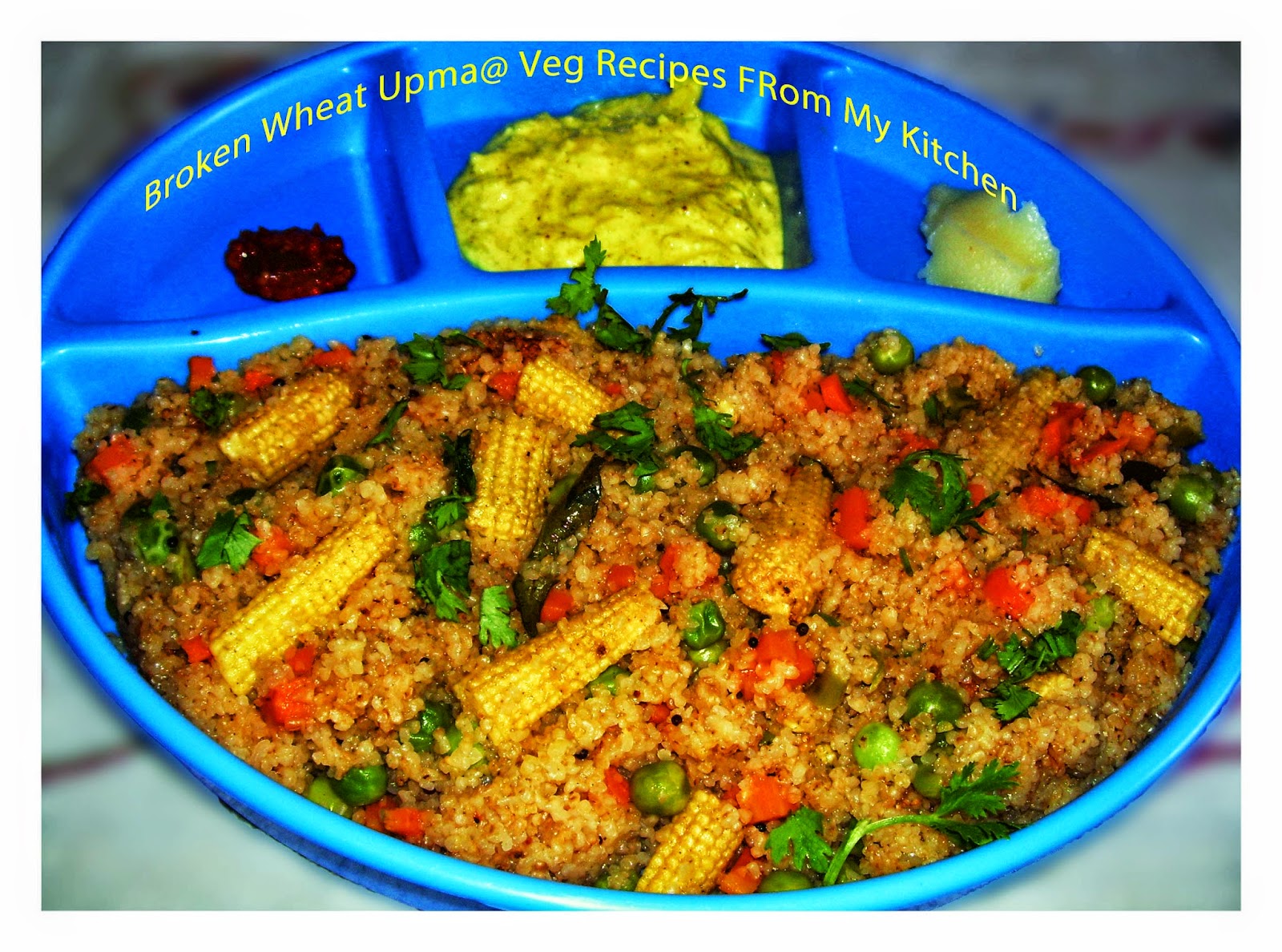 Spicy Veg Recipes Broken Wheat Upma/Dalia Upma Recipe,How to make