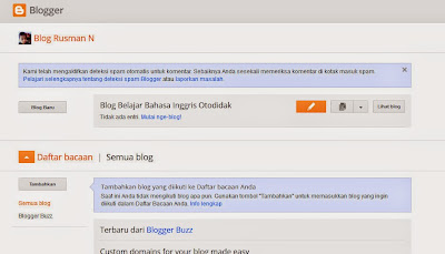 melakukan setting awal blog baru di blogger.com
