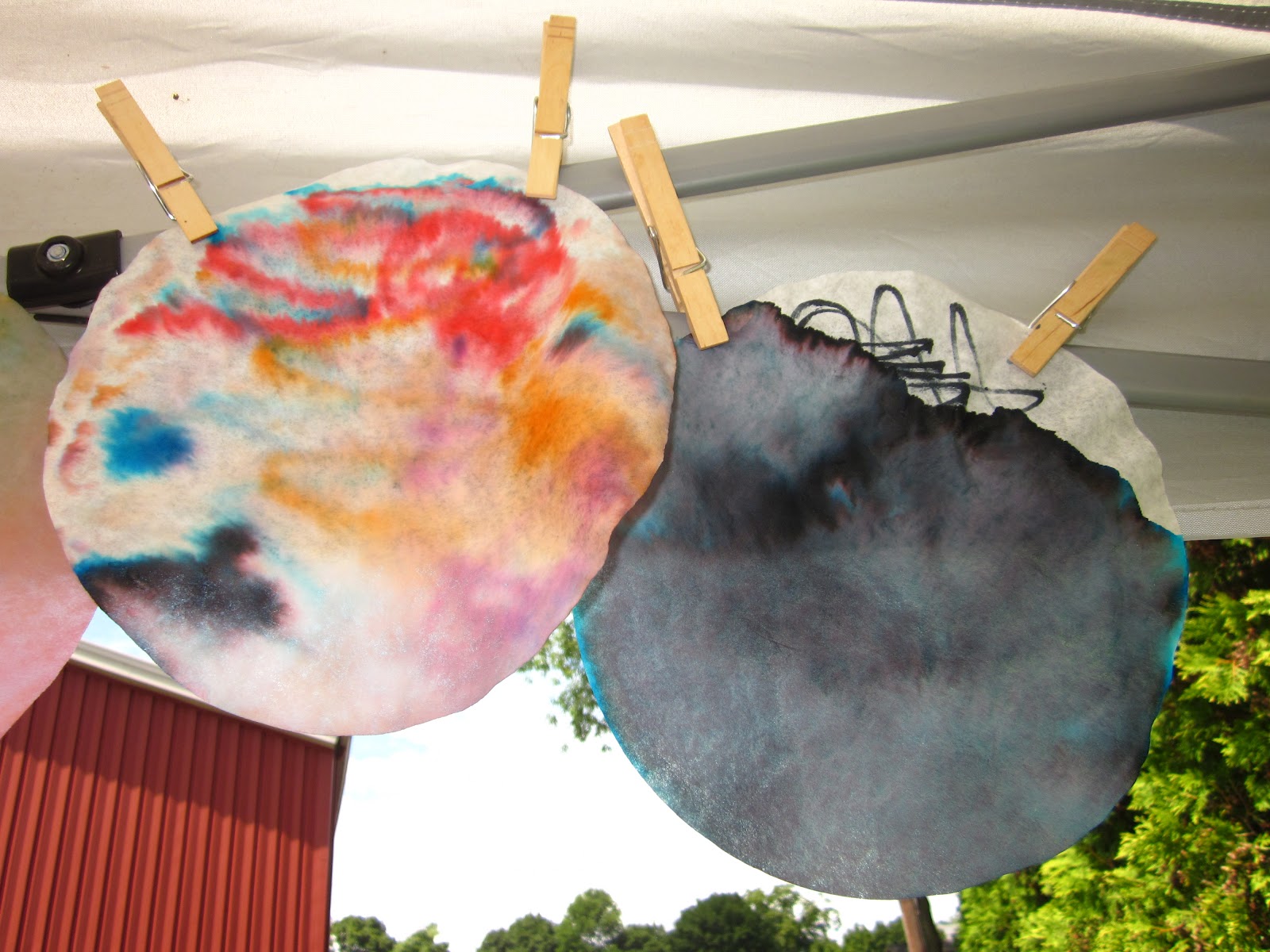 Kaleidoscope Learning Spray paint and other watercolor fun