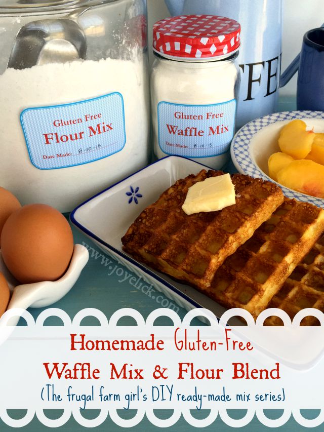 Homemade glutenfree WAFFLE MIX and FLOUR BLEND The frugal farm girl's