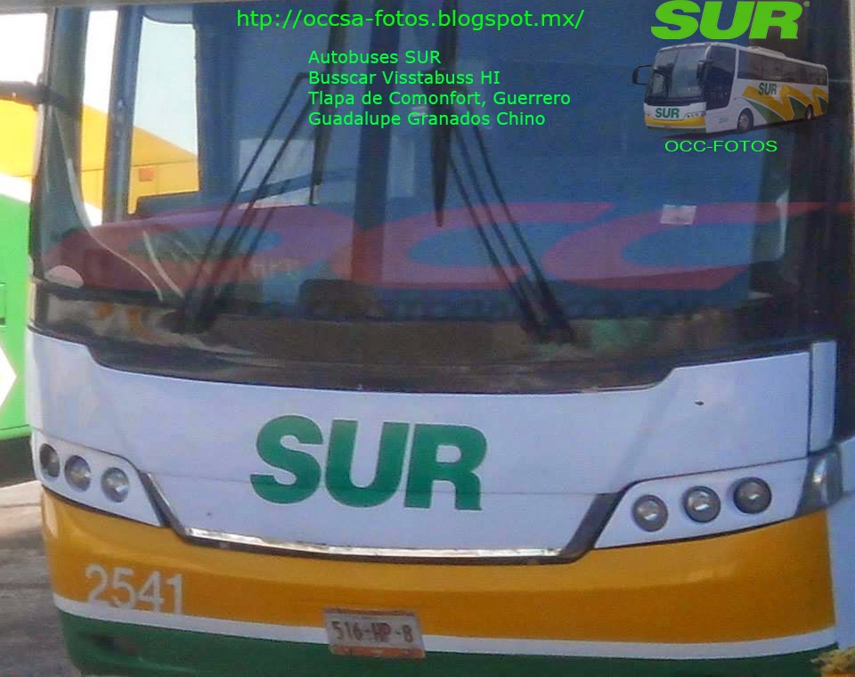 Ómnibus Cristóbal Colón SA Tlapa de Comonfort, Guerrero