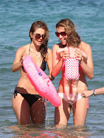 Maria Menounos cools off in the water