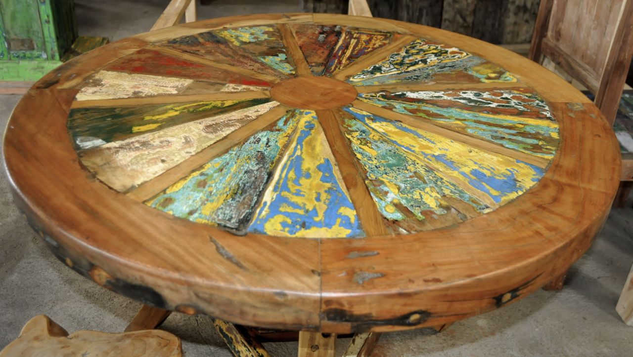 Wheel Table, A Salvo Furniture Masterpiece Salvo Furniture