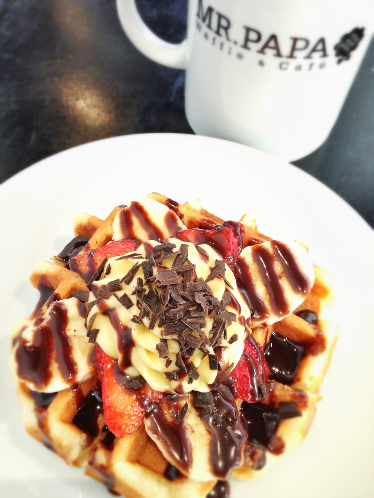 街角的幸福~MR.PAPA WAFFLE&CAFE比利時列日鬆餅