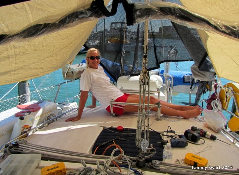 Things we did today... Drilling Holes In Boats...