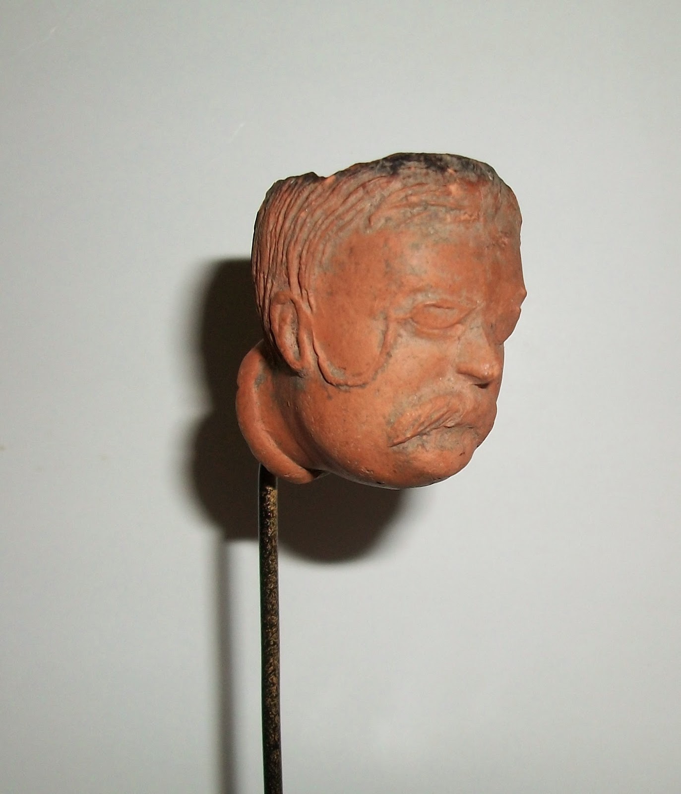 Dull Tool Dim Bulb Teddy Roosevelt Presidential Sewer Tile Folk Art