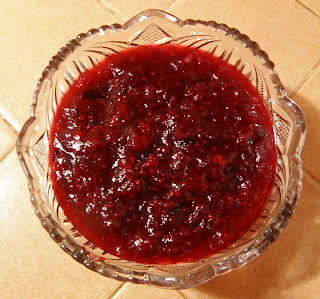 Bowl of Ginger Cranberry Sauce