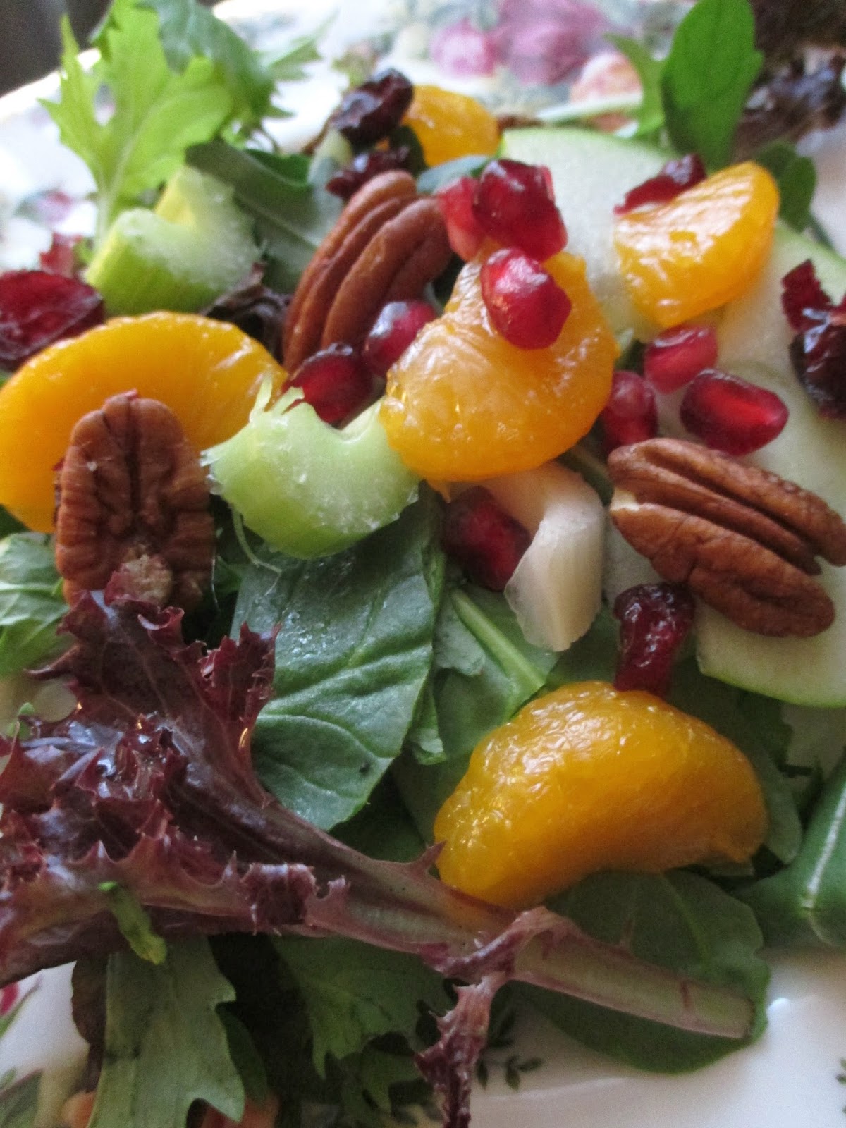 Just my Stuff Festive Fruit and Green Salad for a Crowd