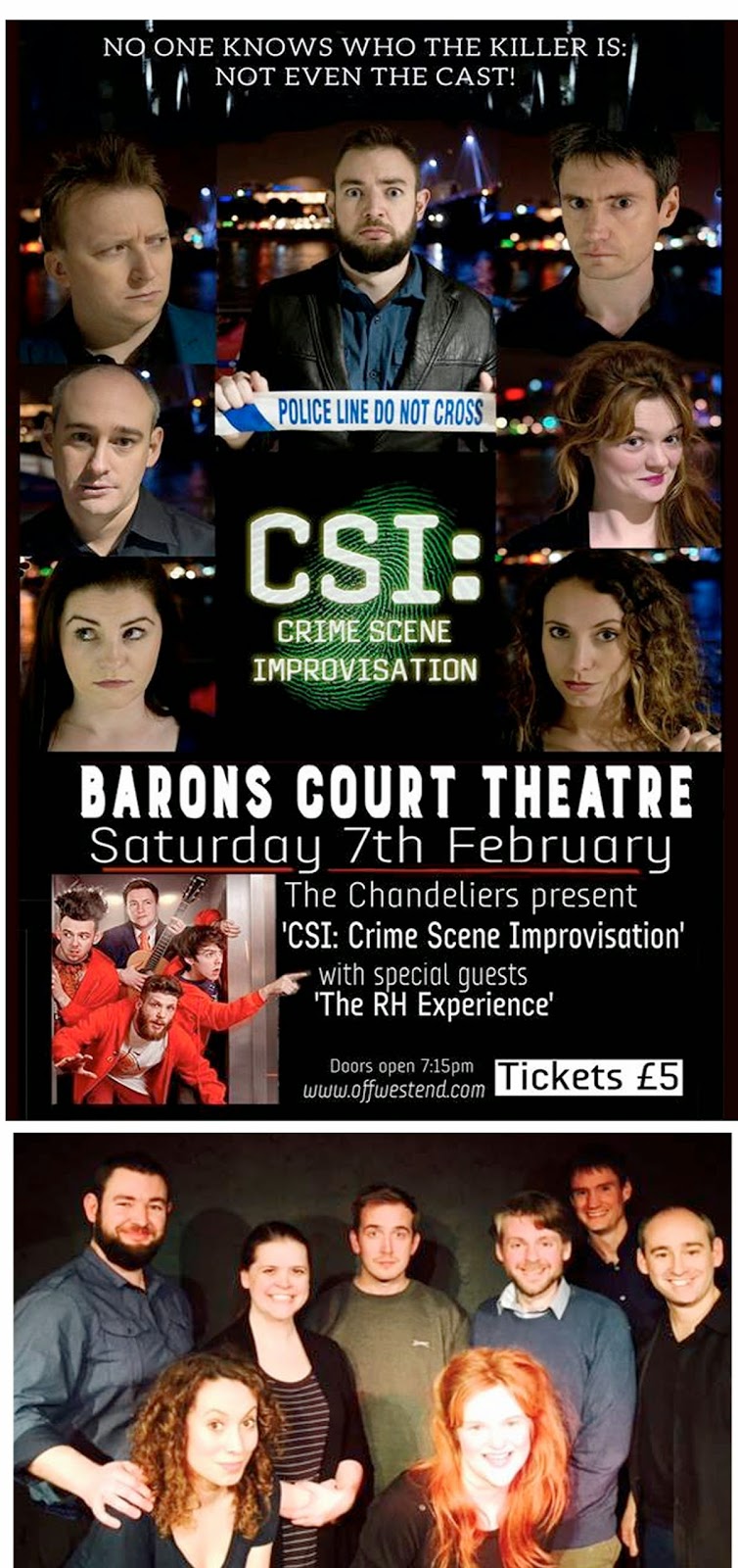 Mycatmabel Csi Crime Scene Improvisation Barons Court Theatre